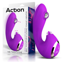 Cargar imagen en el visor de la galería, Twentyone Vibrador con bola pulsante y lengua estimuladora