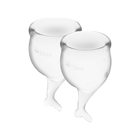Satisfyer Feel Secure menstrual cup - transparent