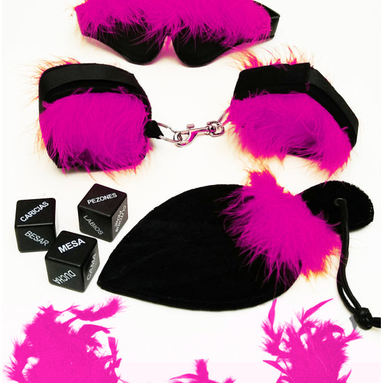 Kit erótico Bondage malibú rosa 5 piezas
