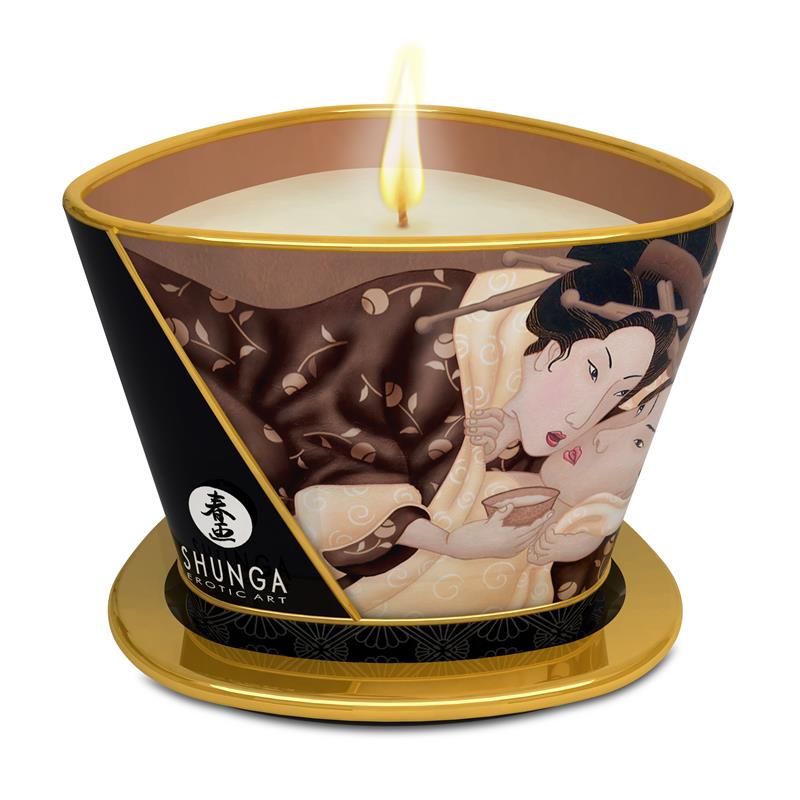 Shunga Chocolate massage candle
