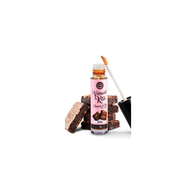 Secret Play Lip Gloss Vibrador sabor Brownie